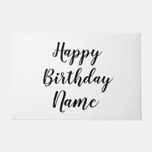Tapete cartão de feliz aniversário simples e minimalista
