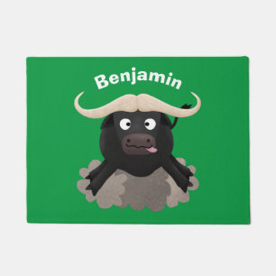 Tapete Cartografia de búfalo com água corrente