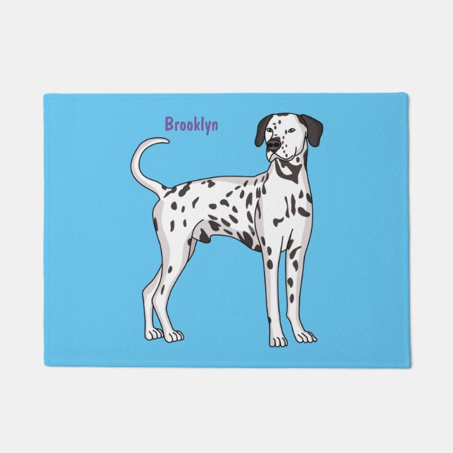 Tapete Cartografia de cão Dalmaciano (Frente)