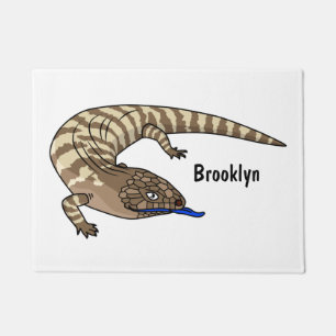 Tapete Cartografia de répteis de lagarto azul