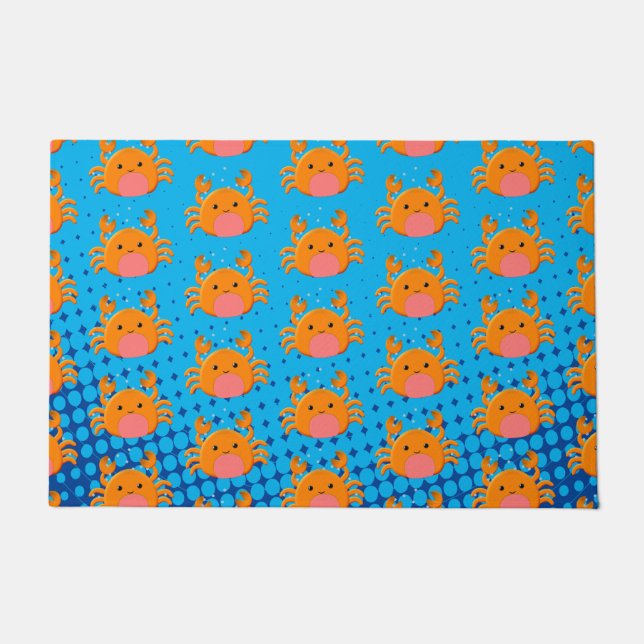 Tapete Cartoon Bonito Caranguejo Azul (Frente)