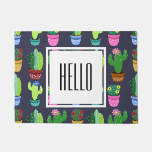 Tapete Cartoon Cactus Pattern
