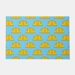 Tapete Cartoon de chapéu de Duro amarelo