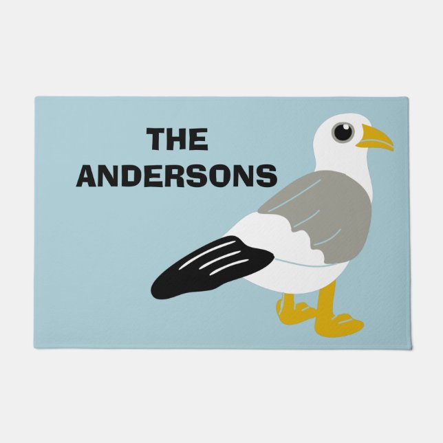 Tapete Cartoon Gelado Azul Claro Personalizado (Frente)