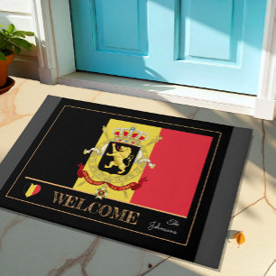 Tapete Casa da Bélgica, esportes de bandeira da Bélgica /