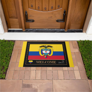 Tapete Casaco de casa da Colômbia, Amarelo de bandeira co