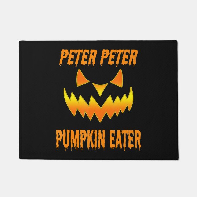 Tapete Casais do Dia das Bruxas de Peter Pumpkin (Frente)