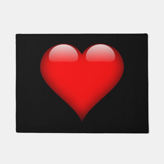 Tapete Casamento de Amor com Trendy Heart Vermelho (Frente)