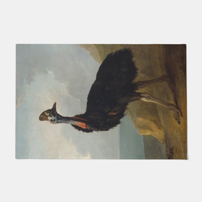 Tapete Cassowary (Ave Australiana) (Arte Animal Selvagem) (Frente)