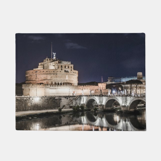 Tapete Castel Sant Angelo à noite em Roma (Frente)