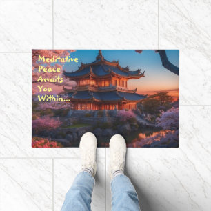 Tapete Castelo Asiático do Sunset do Jardim