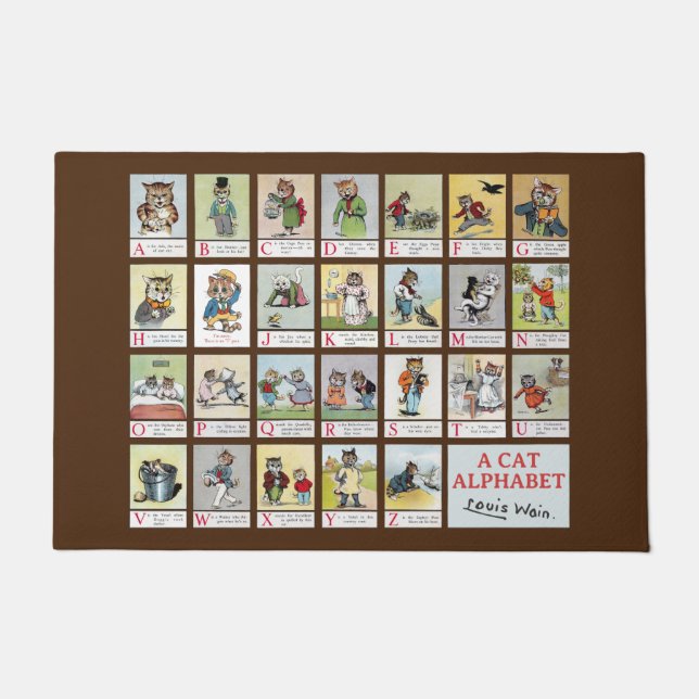 Tapete Cat Alphabet, Louis Wain (Frente)