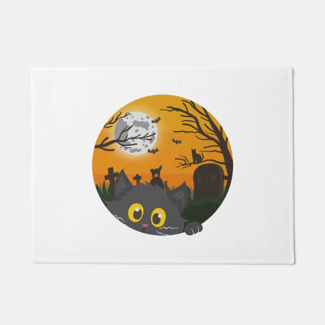 Tapete Cat Halloween Kitten Halloween (Frente)