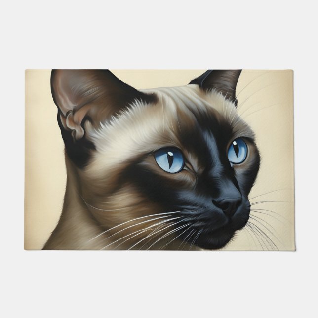 Tapete Cat Siamese Feline Art (Frente)