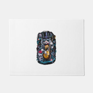 Tapete Cat Tocando Violão Rock & Roll 80s 90s Rock Banda 