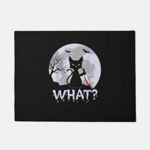 Tapete Cat What_ Murderous Black Cat Com Knife Halloween