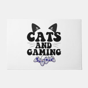 Tapete Cats And Gaming Funny Cat Pet Lover Gaming Gift