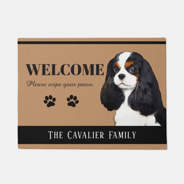 Tapete Cavalier King Charles Spaniel Doormat (Frente)