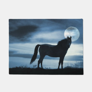 Tapete Cavalo Azul e Lua