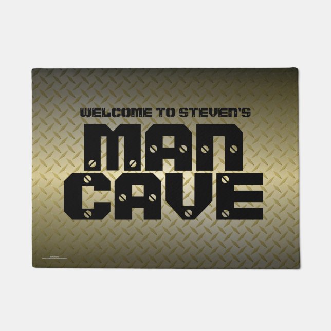 Tapete Caverna Dourada personalizada de padrão de Diamond (Frente)