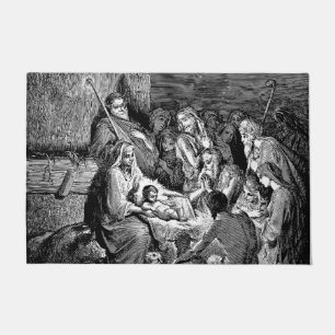 Tapete Cena de Natal Ilustrada