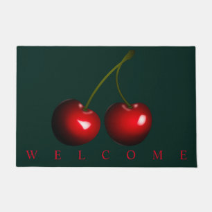 Tapete Cerejas Vermelhas - Bem-vindas - Escolher cor