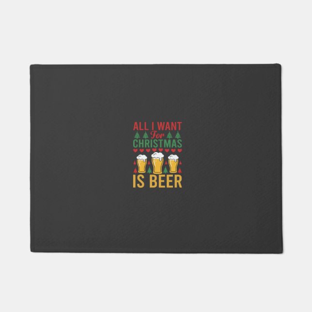 Tapete Cerveja de Natal Bebida de Feriado (Frente)