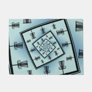 Tapete Cestos de Golfe de Disco Rotação