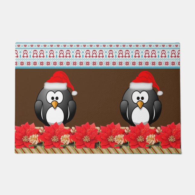 Tapete Chapéu da Porta de Natal, Pinguim (Frente)
