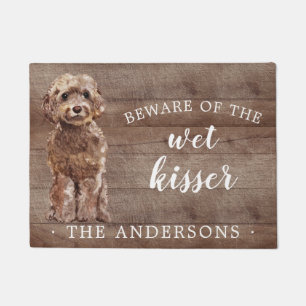 Tapete Chapéu Marrom Cachorro Personalizado Mat de Porta