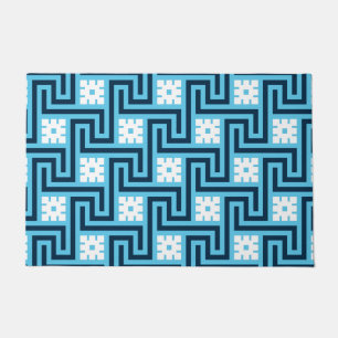 Tapete Chave grega Deco, Azul Céu e Marinho