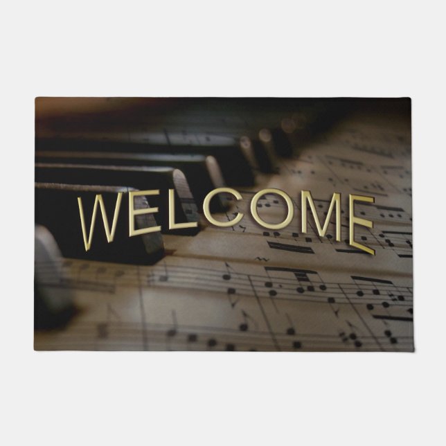 Tapete Chaves Anticas para Piano de Música (Frente)