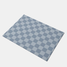 Tapete Checkerboard azul empoeirado