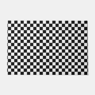 Tapete Checkerboard preto e branco clássico por STaylor