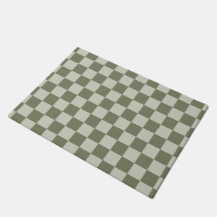 Tapete Checkerboard verde de sábado