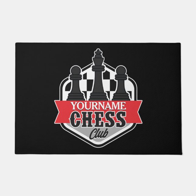 Tapete Checkmate do Chess Player do NOME Personalizado (Frente)
