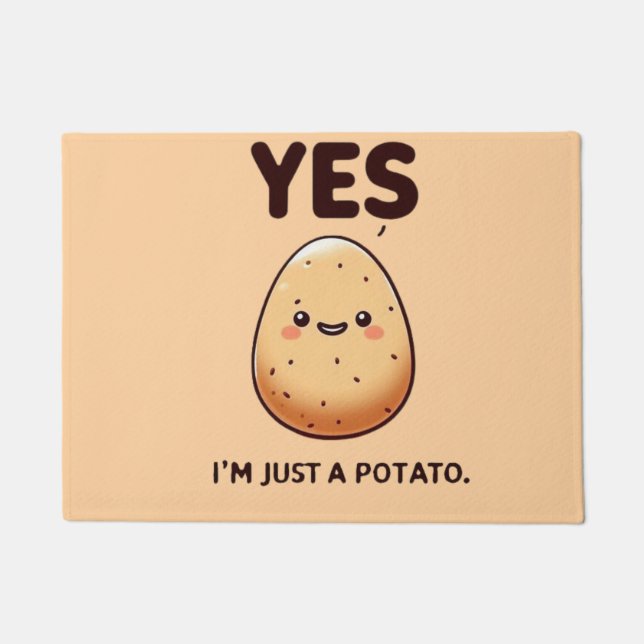 Tapete Cheerful Potato Affirmation / Afirmação da Batata  (Frente)