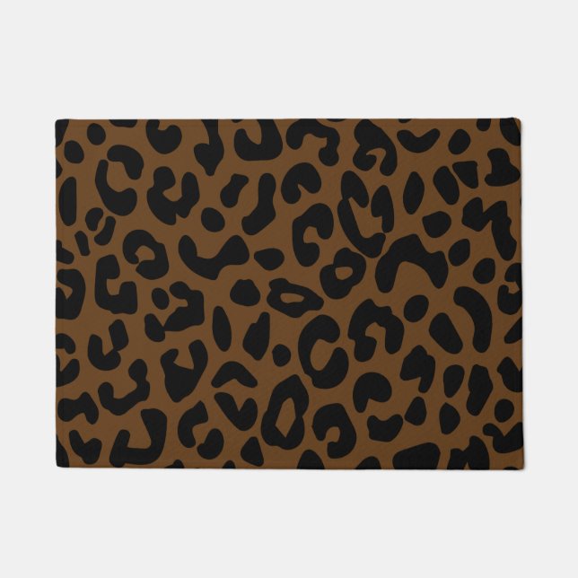 Tapete Cheetah Impressão Pattern Black Brown (Frente)