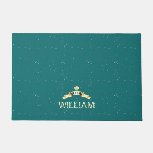 Tapete Chef Chef Tear name Door Mat (Frente)