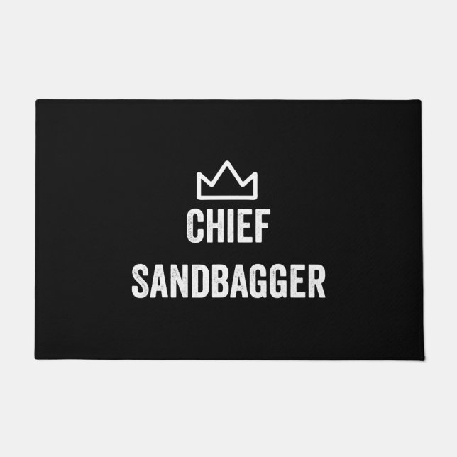 Tapete Chefe Sandbagger Golf Meme Bjj Chess Sandbag (Frente)
