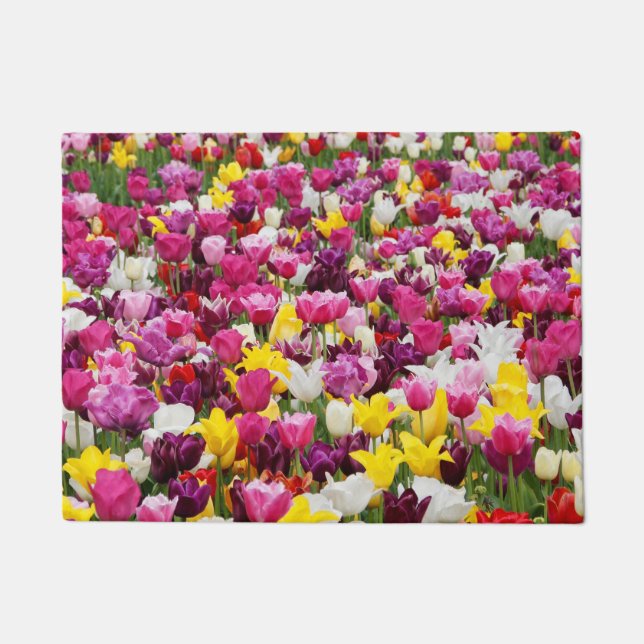 Tapete cheio de tulipas (Frente)