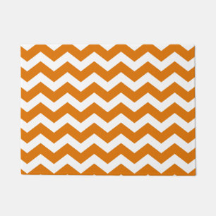 Tapete Chevron alaranjado queimado