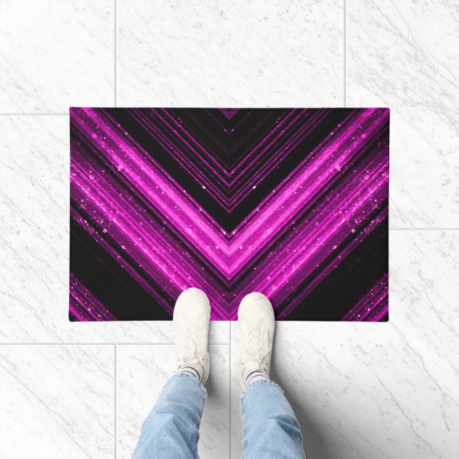 Tapete Chevron magenta preto magenta magenta, magenta, de (Interior)