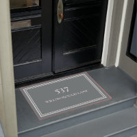 Chic Elegant Cinza House Number Street Name
