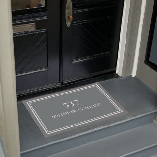 Tapete Chic Elegant Cinza House Number Street Name