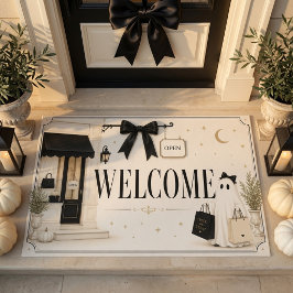 Tapete Chic Ghost Boutique Boas-vindas ao Halloween