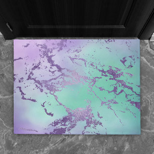 Tapete Chic Marble Lavanda Roxo e Mint Verde