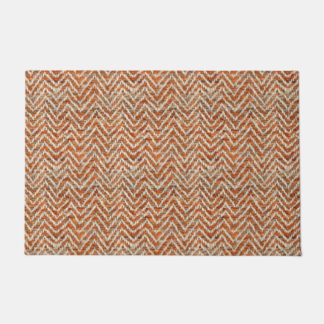 Tapete Chic orange Chevron (Frente)