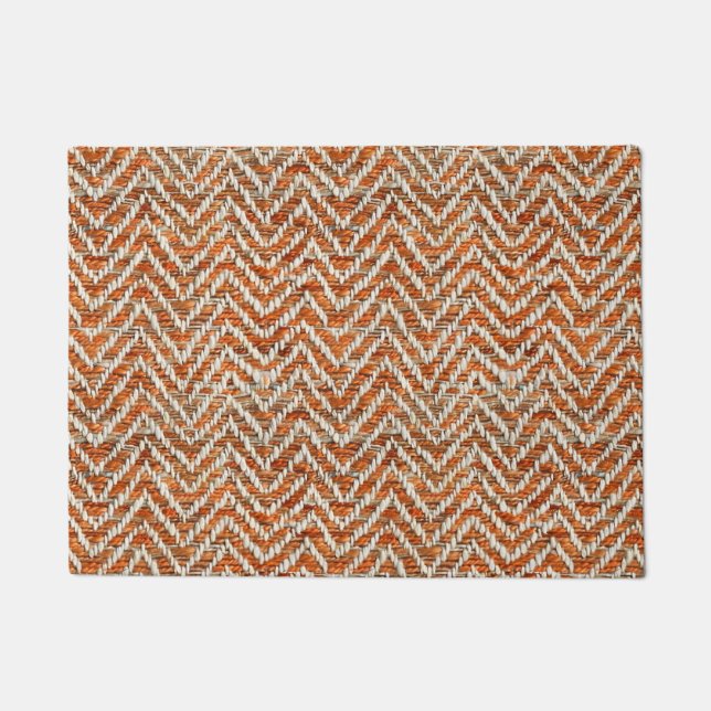 Tapete Chic orange Chevron (Frente)