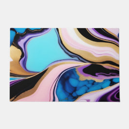 Tapete Chic Pastel cor-de-rosa-rosa dourado Faux Marble